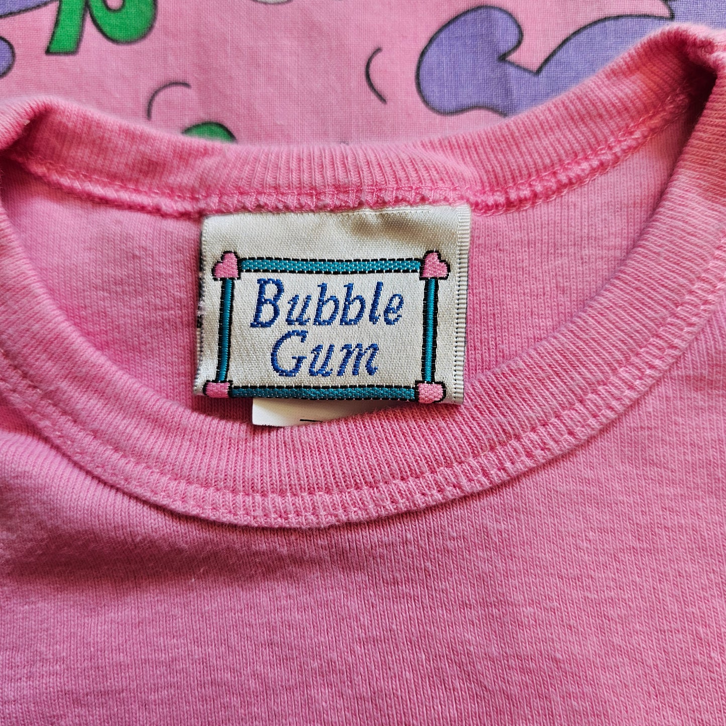 Vintage Bubble Gum Singlet - Size 0