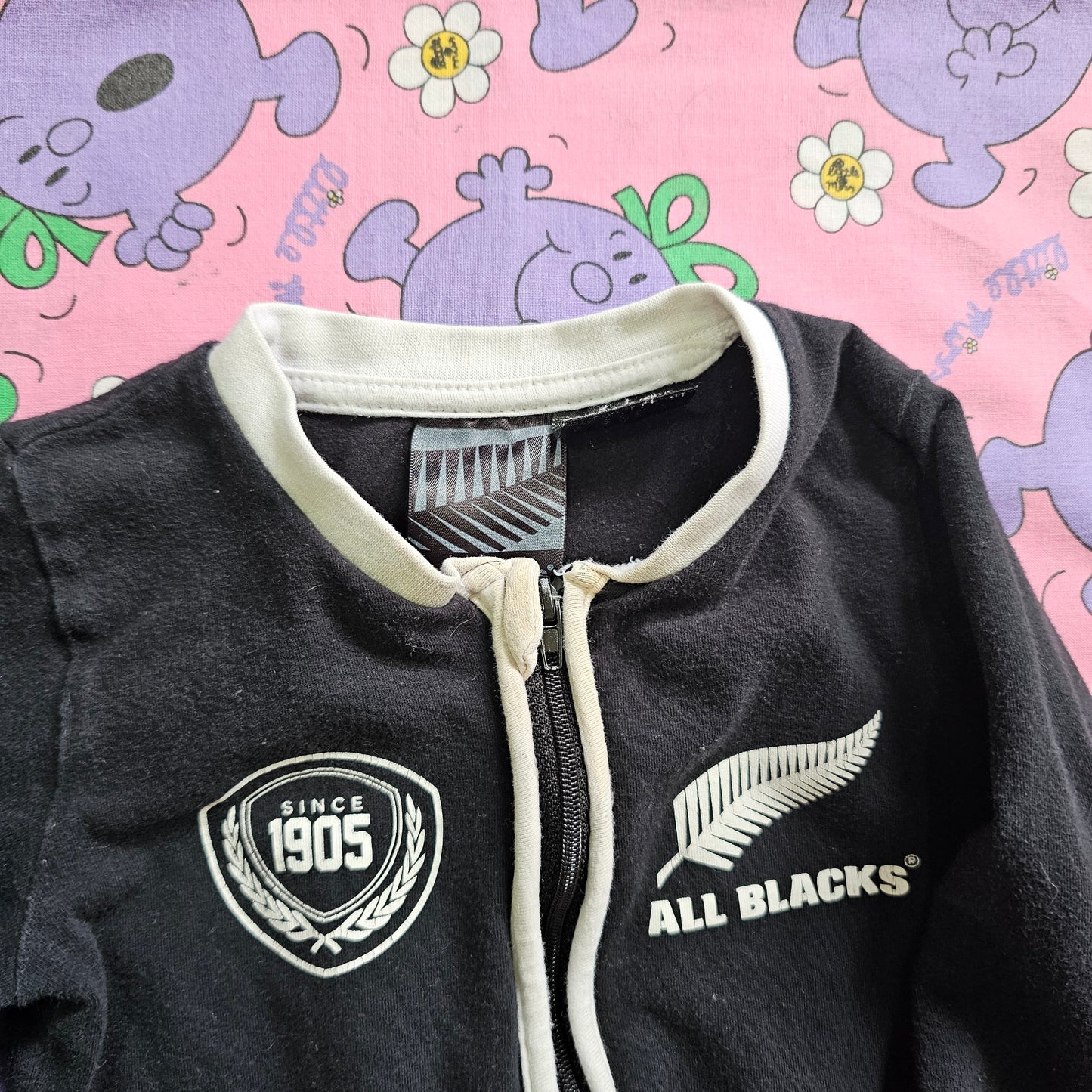 All Black Onesie - Size 1