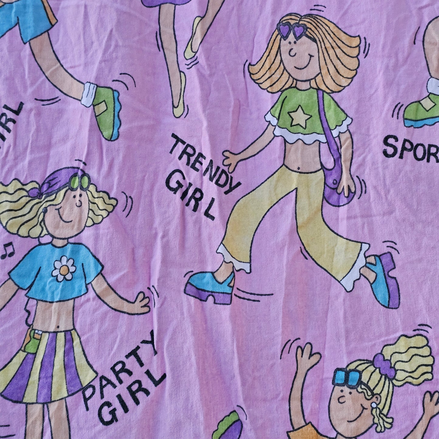 Vintage Groovy Chick Flat Sheet - Single