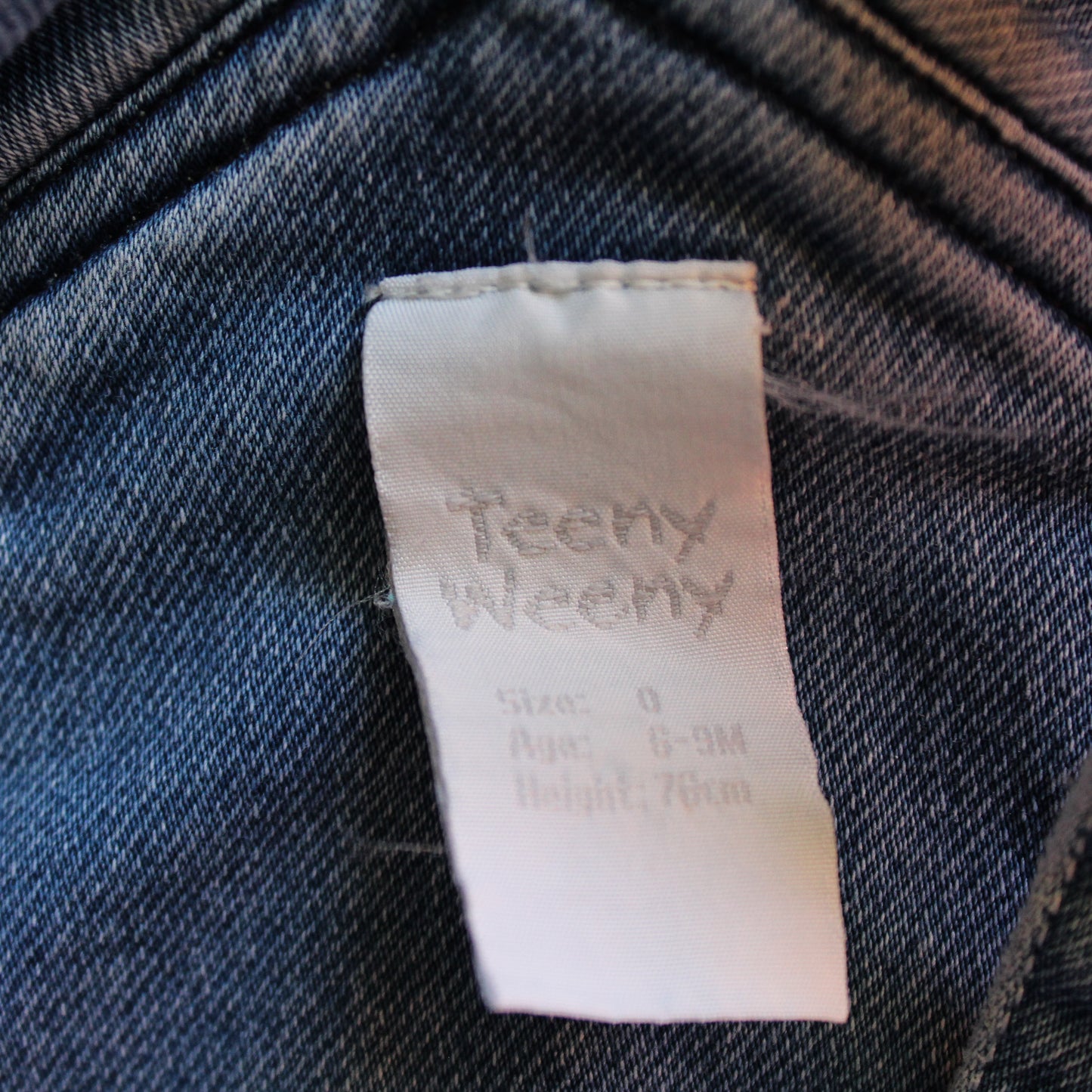 Teeny Weeny Denim Overalls - Size 0
