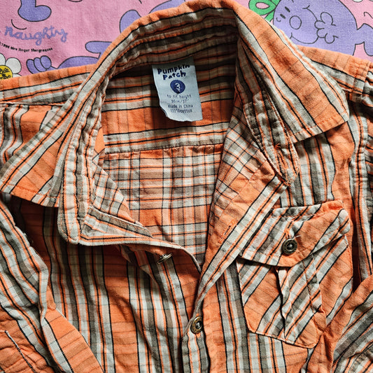 Vintage Pumpkin Patch Shirt - Size 3
