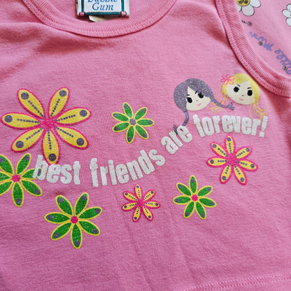 Vintage Bubble Gum Singlet - Size 0