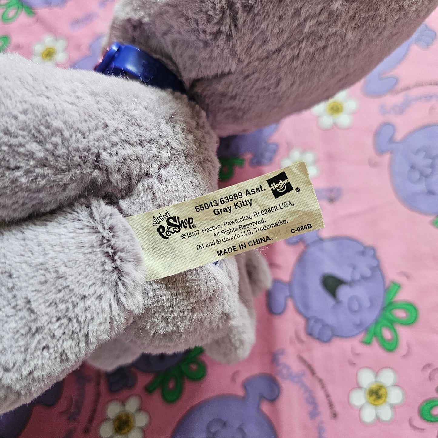 Littlest Pet Shop Plush - Gray Kitty (2007)