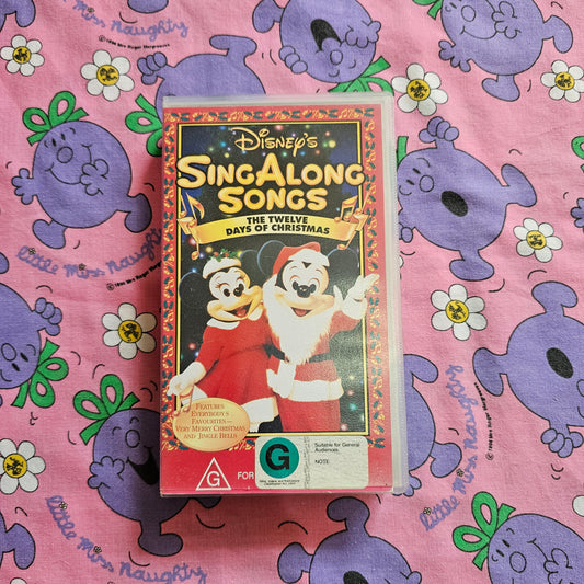 Disney Sing Along Songs: The Twelve Days of Christmas VHS (1993)