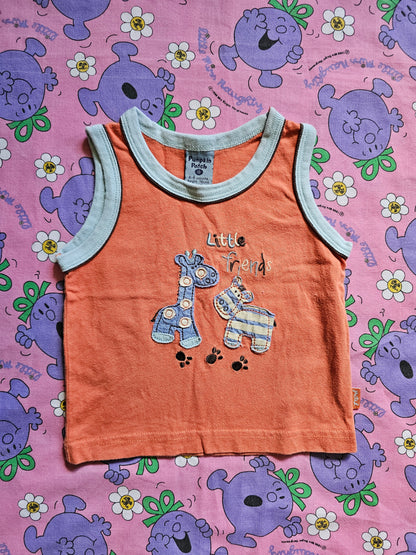 Vintage Pumpkin Patch Singlet - Size 0