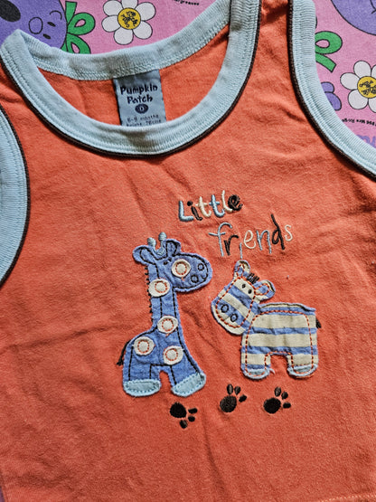 Vintage Pumpkin Patch Singlet - Size 0
