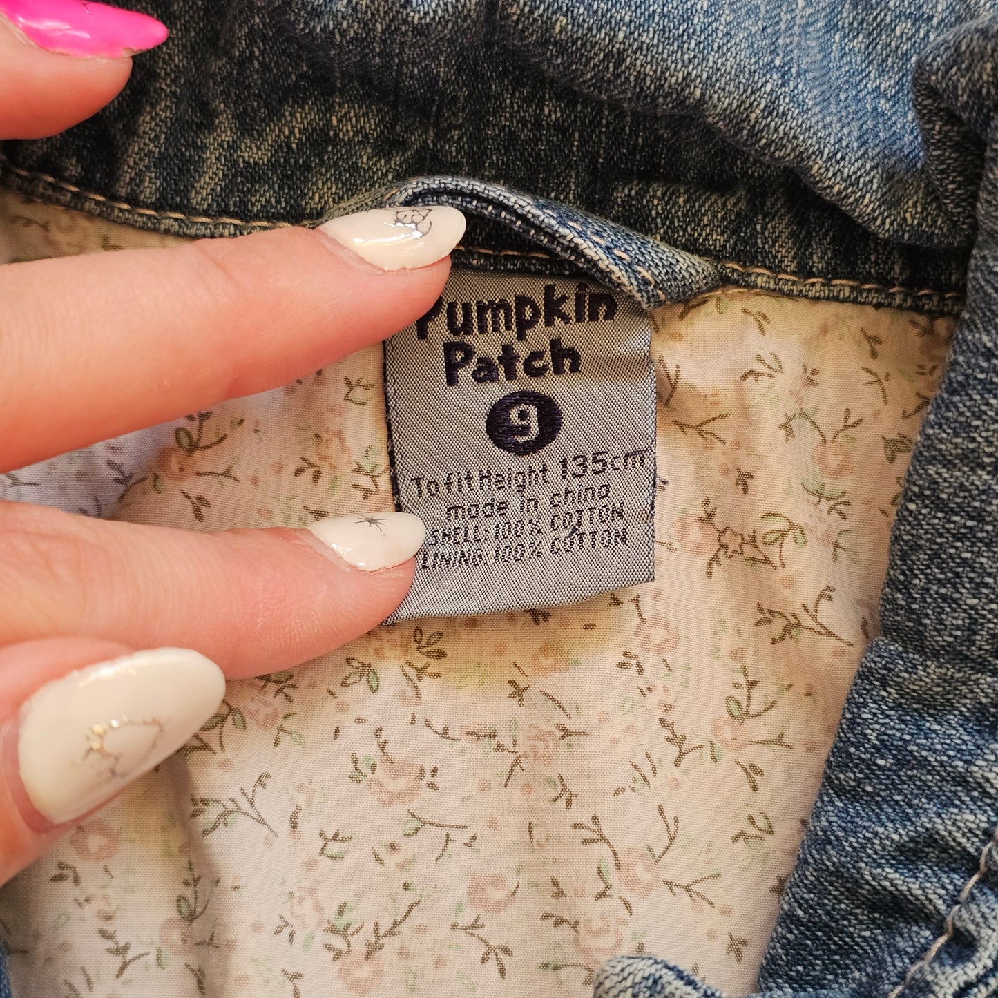 Vintage Pumpkin Patch Denim Blazer - Size 9