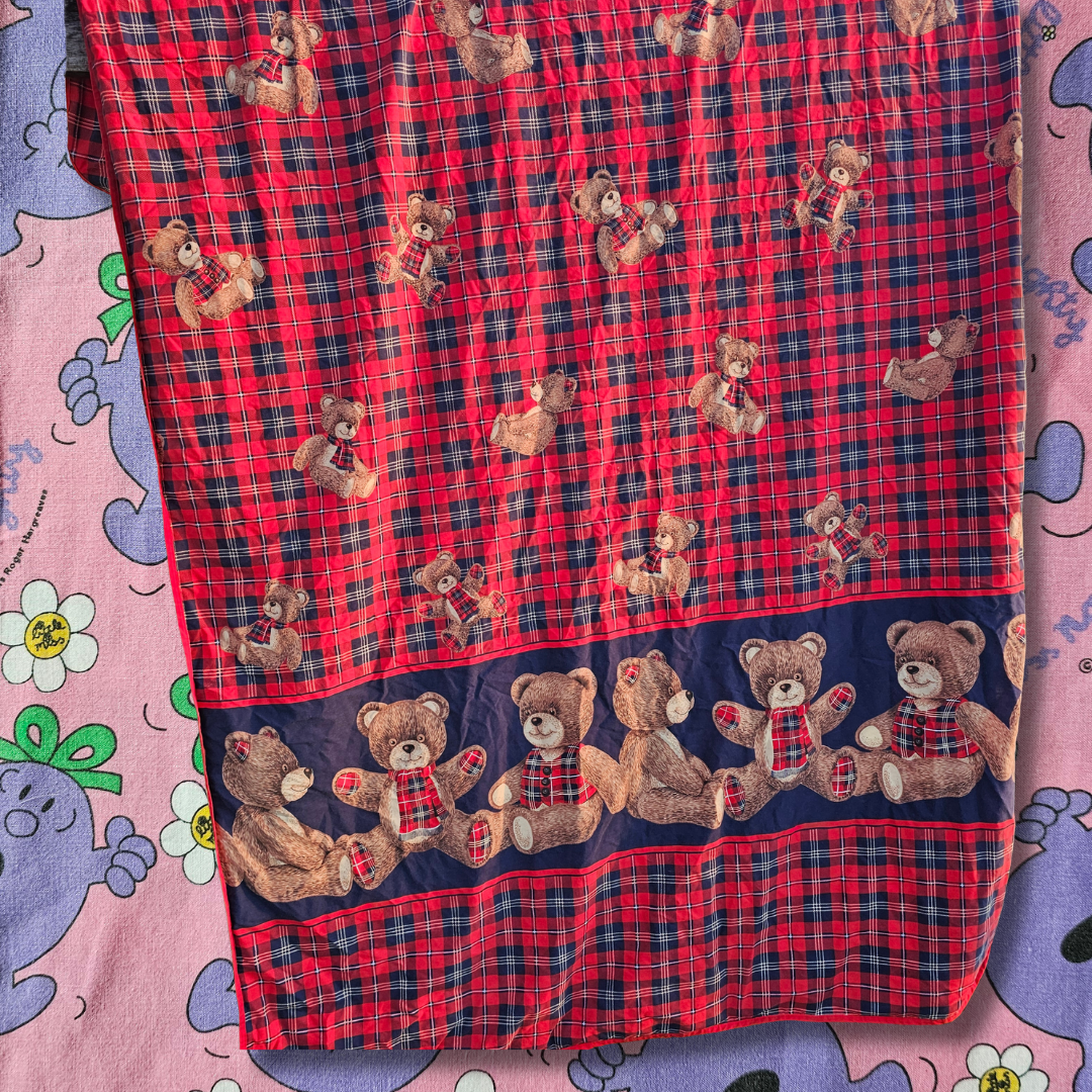 Vintage Teddy Bear Duvet - Single