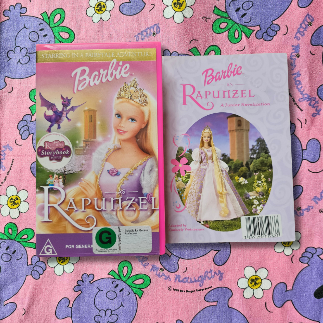Barbie as Rapunzel VHS + Book (2002)