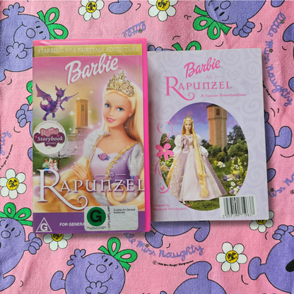 Barbie as Rapunzel VHS + Book (2002)