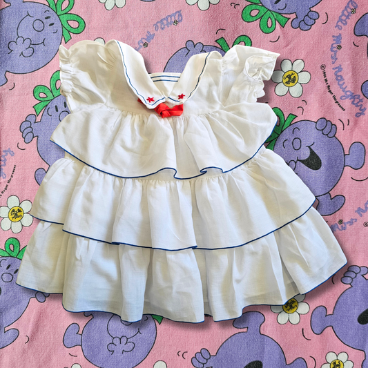 Vintage Baby Joys Sailor Dress - Size 2