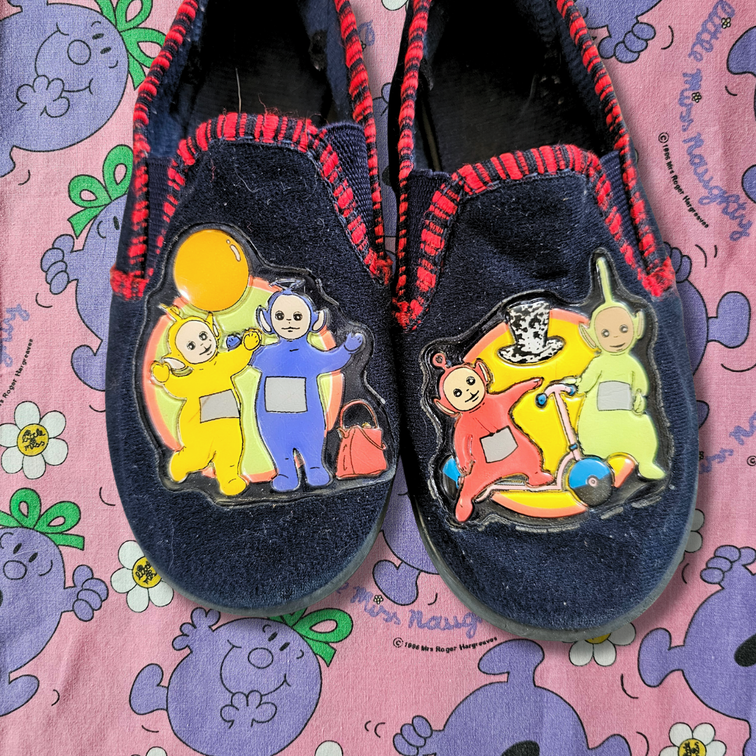 Vintage Grosby Teletubbies Slipper Shoes - Size 8