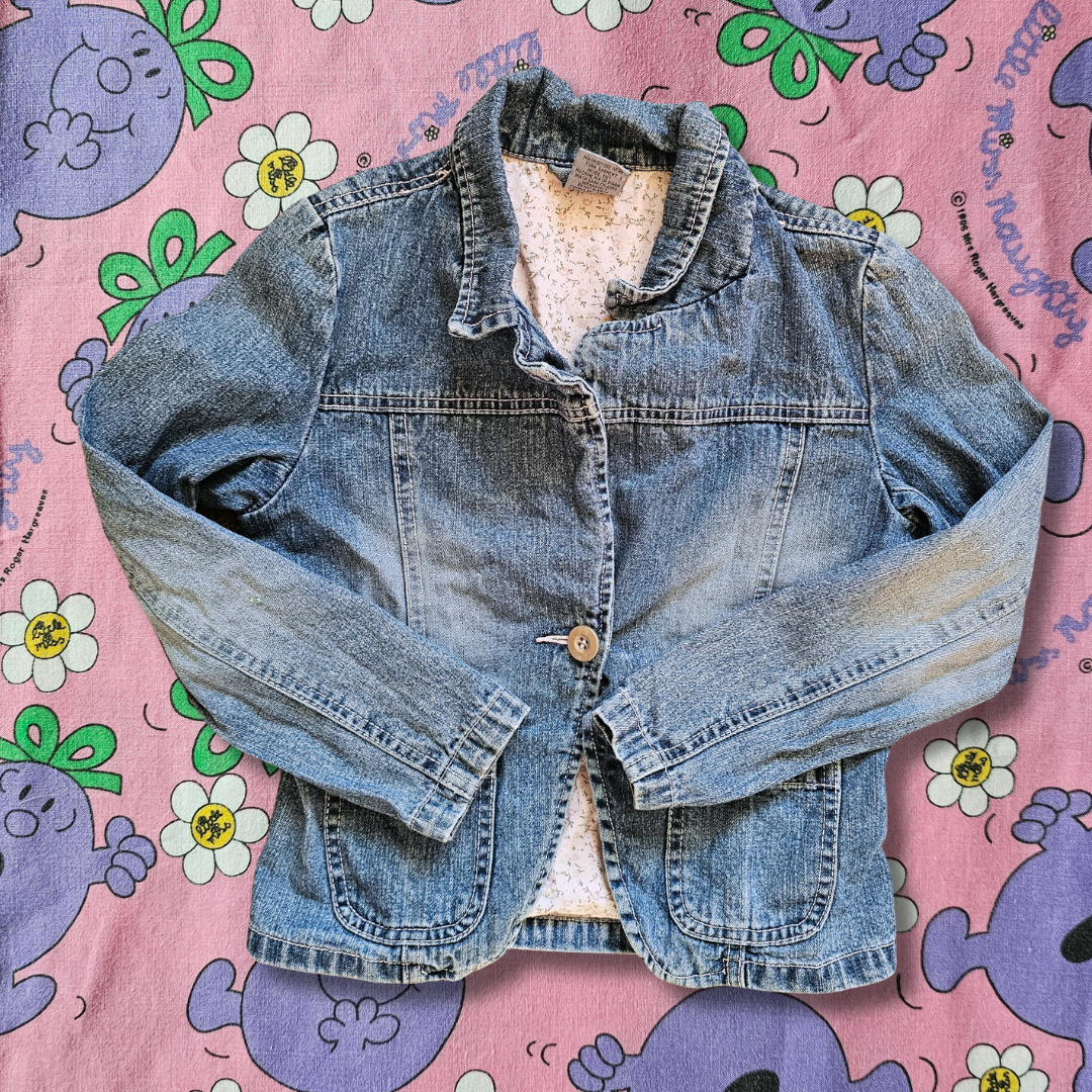 Vintage Pumpkin Patch Denim Blazer - Size 9