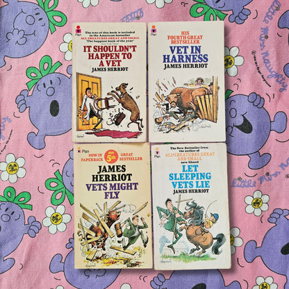 James Herriot Vet Series x4 Books (1970s)
