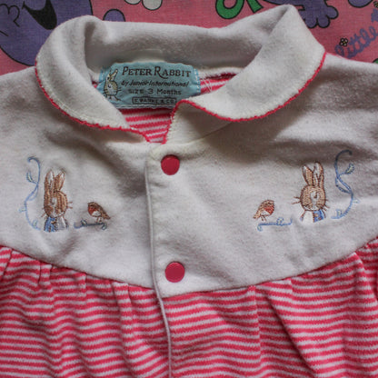 Vintage Peter Rabbit Onesie - Size 3